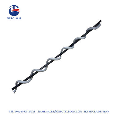 Εναέρια ίνα ωρ. 6mm PVC ADSS σπειροειδείς διατάξεις απόσβεσης δόνησης, διατάξεις απόσβεσης απομόνωσης δόνησης