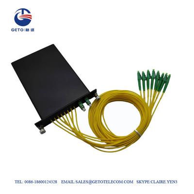 Τυποποιημένος θραύστης 0.9mm PLC κασετών 2×8 LGX για το καλώδιο οπτικών ινών