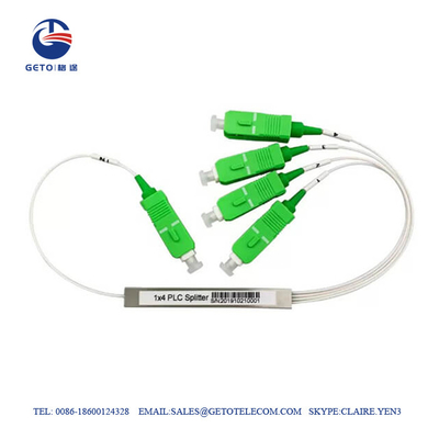 Μίνι PLC 2.0mm θραύστης 1x4 σωλήνων χάλυβα οπτικών ινών με SC/APC