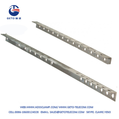 15 τρύπες Χάλυβα Angle Bar 1090 X 40 X 40mm Για καλώδια τηλεπικοινωνιών